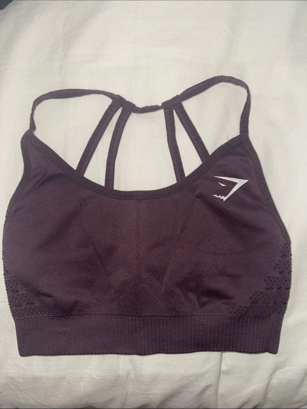 Gymshark Seamless Strappy Sports Bra - Plum